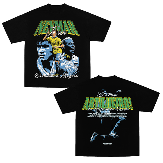 Black Tee Ney 10  (تصميم في الامام و الخلف)